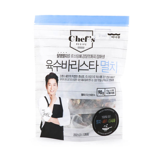 Badaone Chef's Recipe Dried Seafood Pack, 15g x 6 Packs, 90g - H Mart Manhattan Delivery