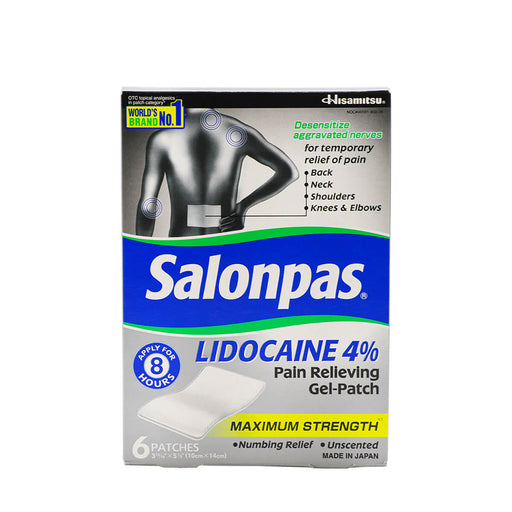 Hisamitsu Salonpas Pain Relieving Gel-Patch 6 Patches - H Mart Manhattan Delivery