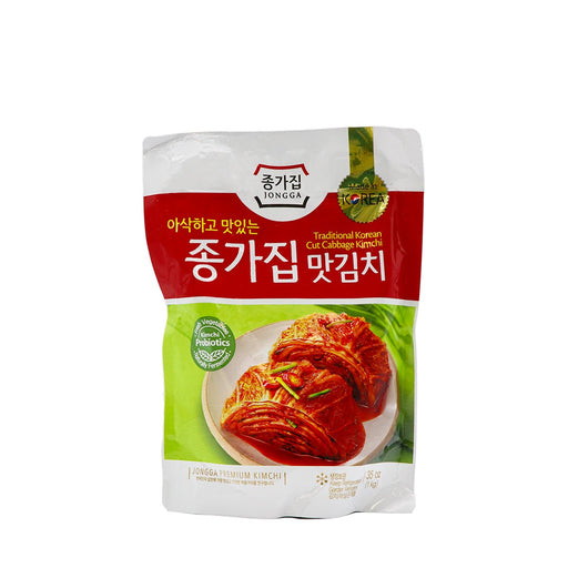 Jongga Traditional Korean Cut Cabbage Kimchi 35oz - H Mart Manhattan Delivery