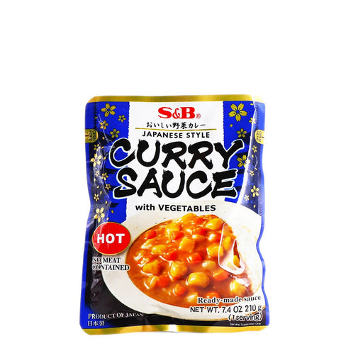 S&B Curry Sauce with Vegetables Hot 7.4oz - H Mart Manhattan Delivery