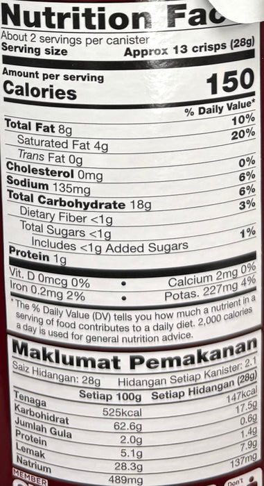 Jacker Potato Crisps Original 3.88Oz