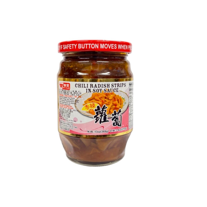 Wei-Chuan Chili Radish Strip In Soy 13Oz