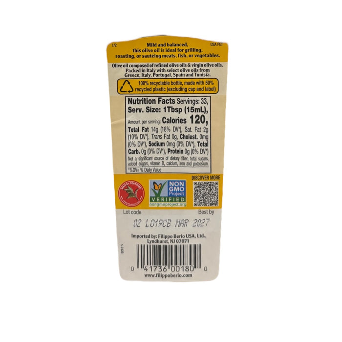 Berio Olive Oil 16.9oz