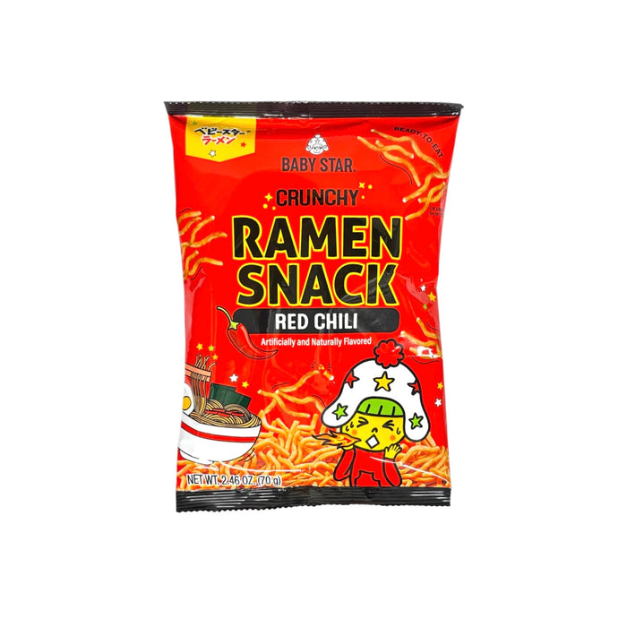 Baby Star Crispy Ramen Snack Artificial Spicy Flavor 2.47oz