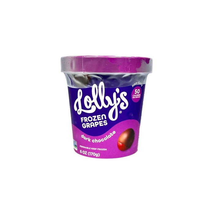 Lollys Frozen Grapes Dark Chocolate  6Oz