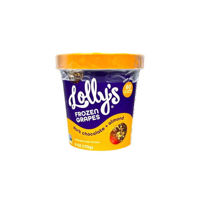 Lollys Grapes Dark Chocolate Almond 6Oz