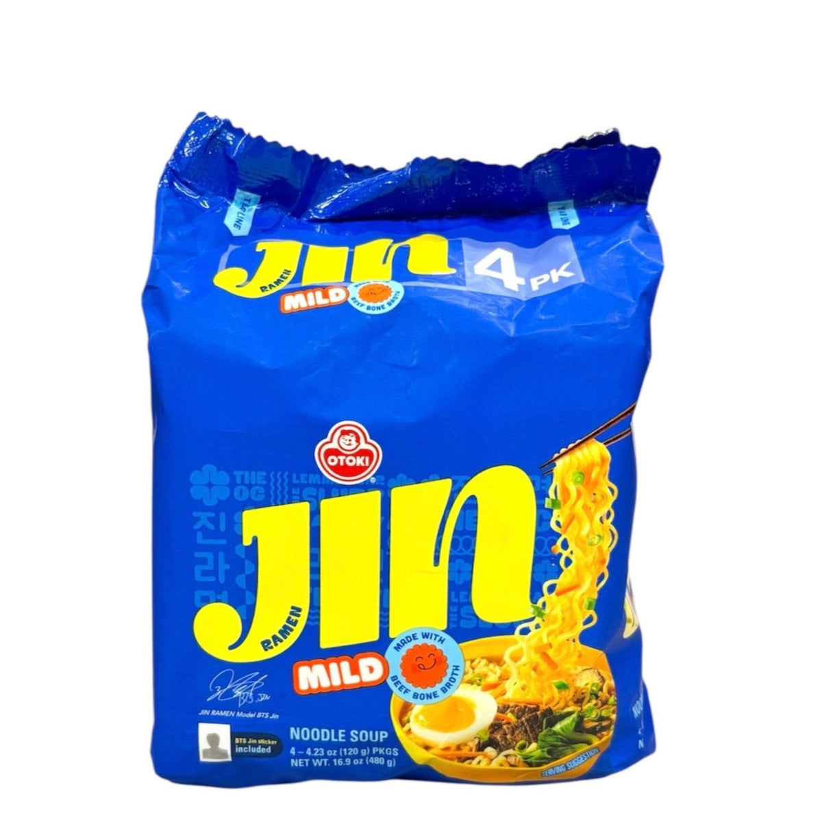 JIN！ Ottogi Jin Ramen Mild Multi 480g - H Mart Manhattan Delivery