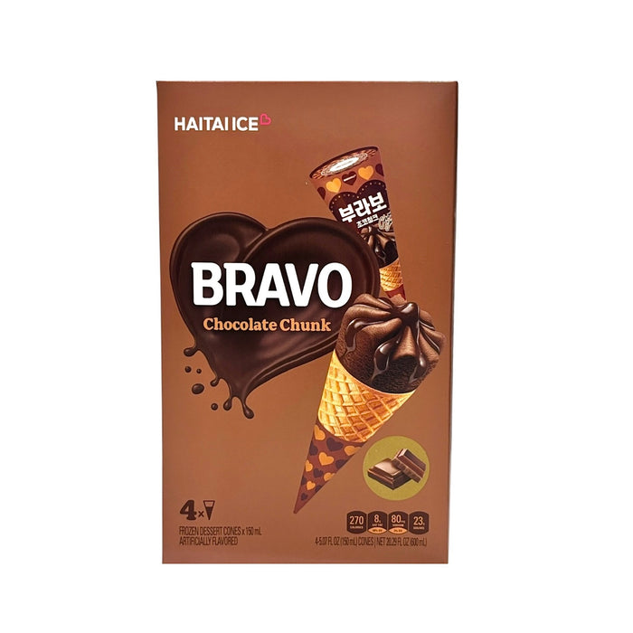 Haitai Bravo Cone Choco Chunk 5Pk