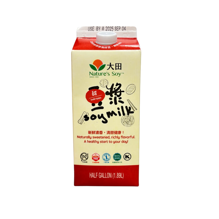 Natures Sweetened Soy Milk 1.89L