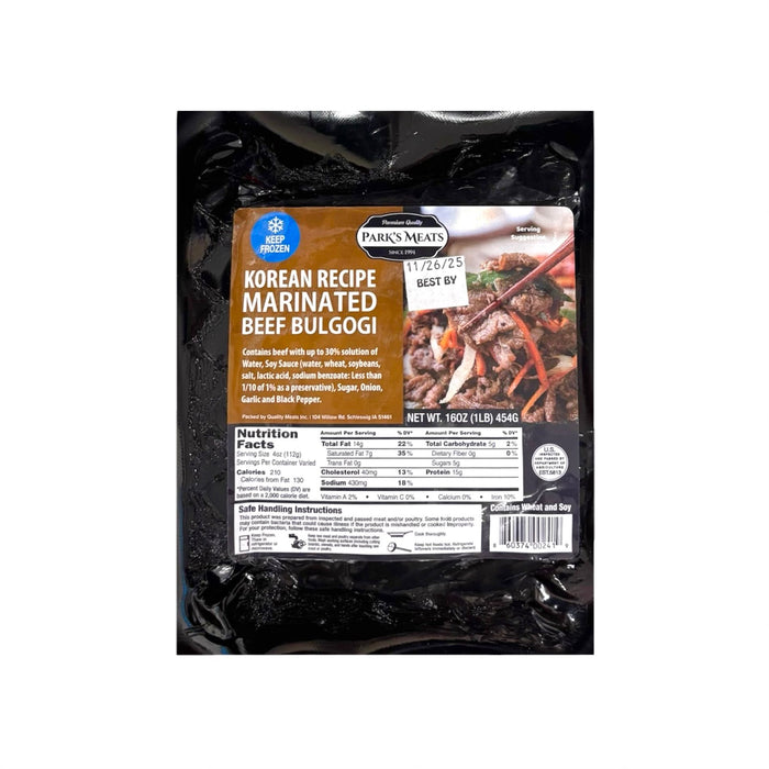 Parks Meats Pm Korean Recipe Wagyu Beef 1lb