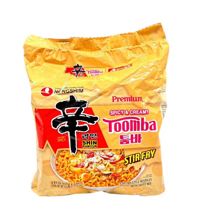 Nongshim Toomba Spicy &Creamy 137g X 4Packs, 5.48g