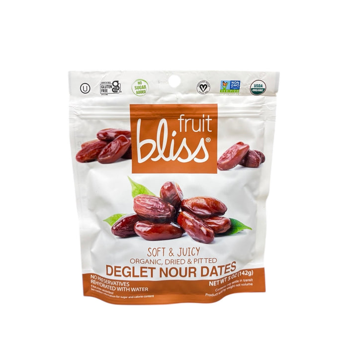 Fruit Bliss Organic Deglet Nour Dates Snacks 5oz