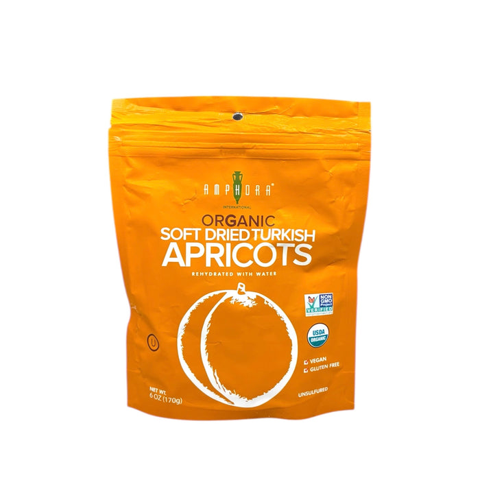 Amphora Org Dried Turkish Apricots 6Oz