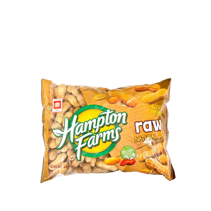 H/Farms Raw Natural Peanuts 1Lb