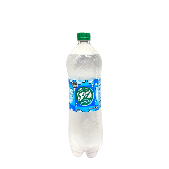 Poland Spring Bubbles Sparkling Water 1L