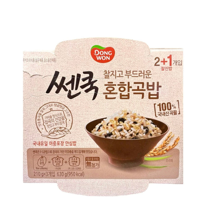 Dongwon Cooked Mixed Grains Rice 7.4oz x 3 Packs