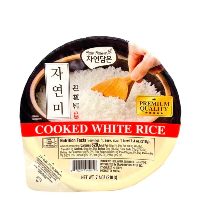 Raw Nature Cooked White Rice 7.4Oz
