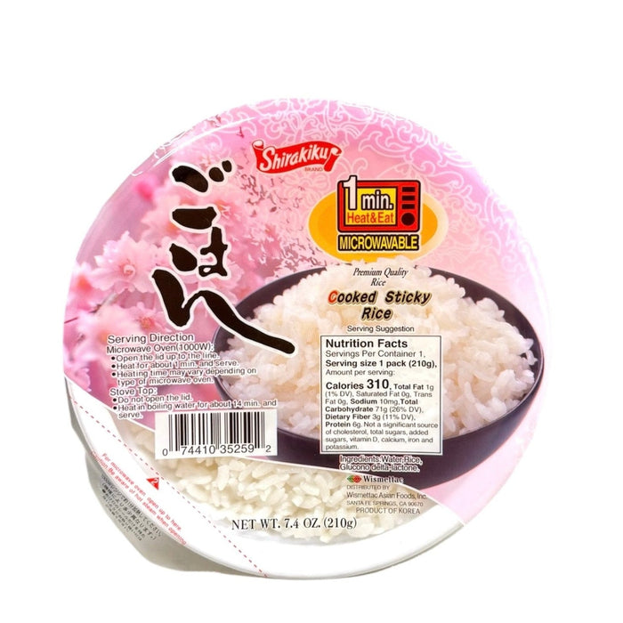 Shirakiku Cooked Sticky Rice 7.04oz