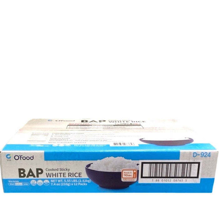 Cjo Cooked Sticky White Rice 12/210G