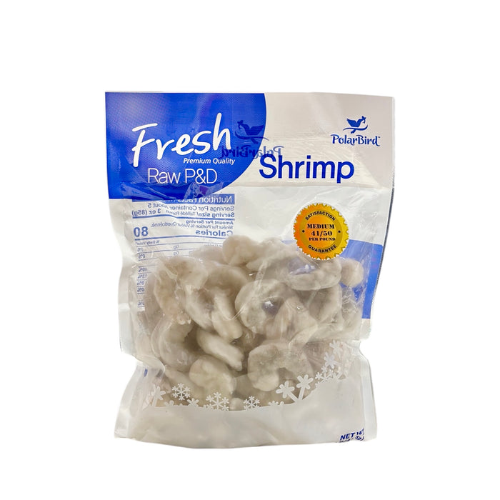 Polarbird 41-50 White Shrimp Raw  1Lb