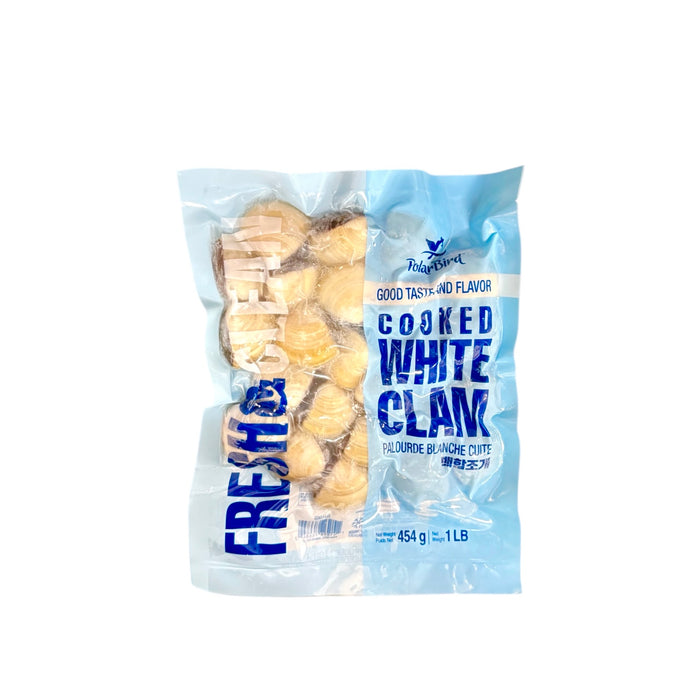 Polarbird Cooked White Clam 1Lb 1
