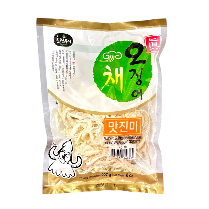 Crd Seasoned Shredded Squid 8Oz