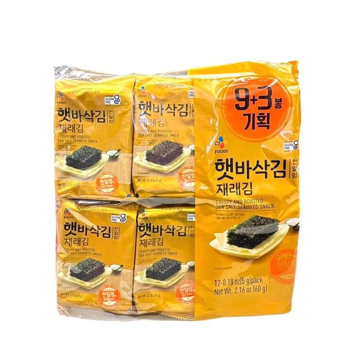Cj Crispy Rstd Sea Salt Seaweed 10/5G