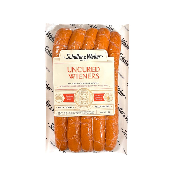Uncured Schaller& Weber Wieners 9Oz