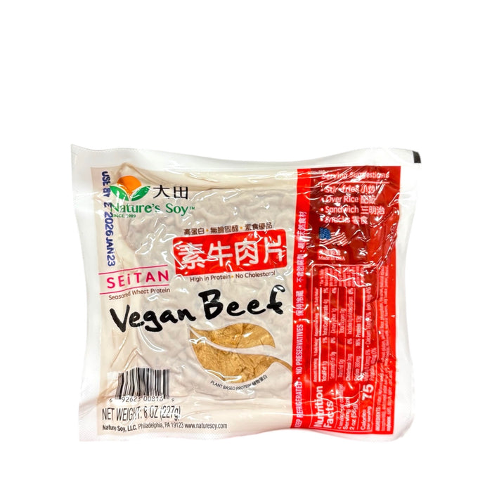 Natures Soy Vegan Beef 8Oz