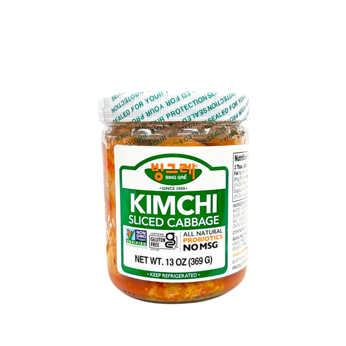 Bing Gre Kimchi Sliced Cabbage 13Oz