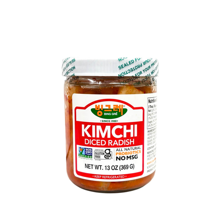 Bing Gre Kimchi Diced Radish 13Oz