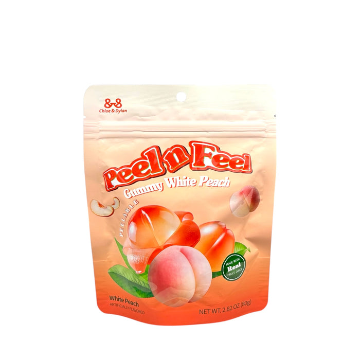 C&D Peeln Feel Gummy White Peach 2.82Oz