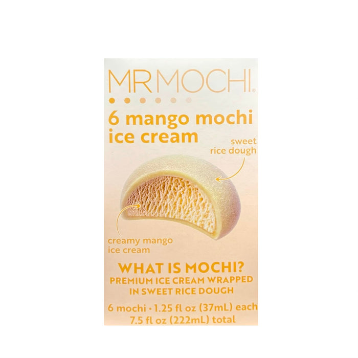 Mr Mochi 6 Mango Mochi Ice Cream 7.5Oz