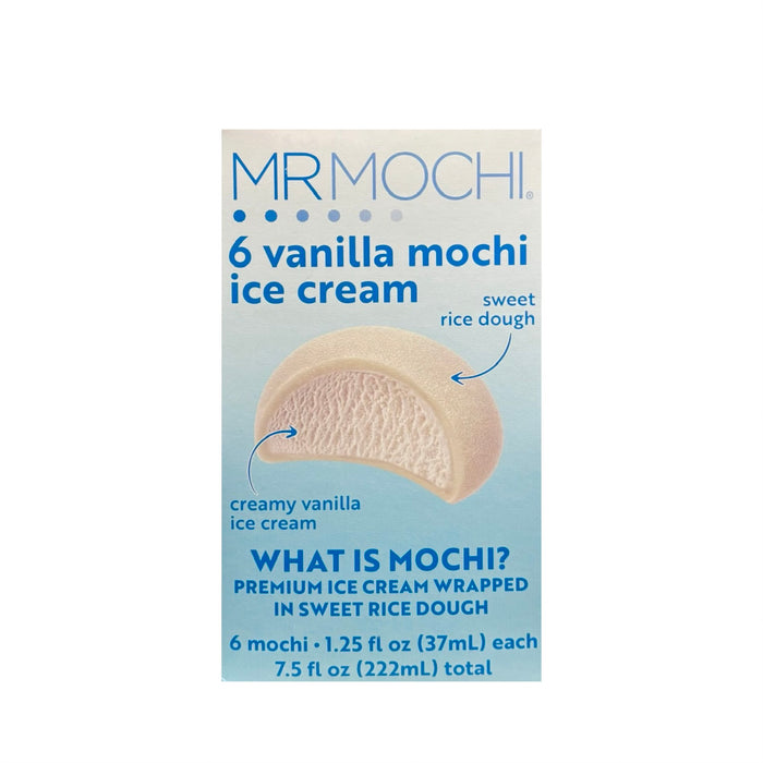 Mr Mochi 6 Vanilla Mochi Ice Cream 7.5Oz