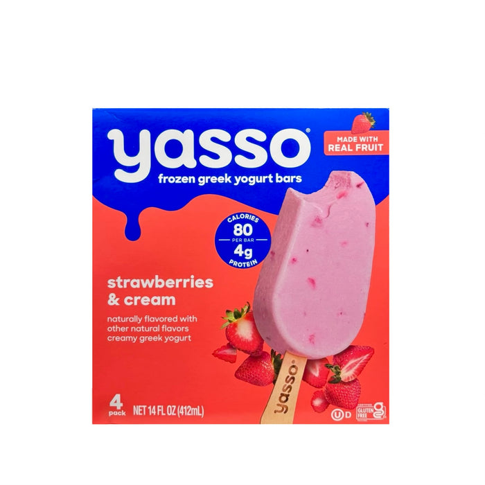 Yasso Strawberry Cream Ygrt Bar 4/103Ml