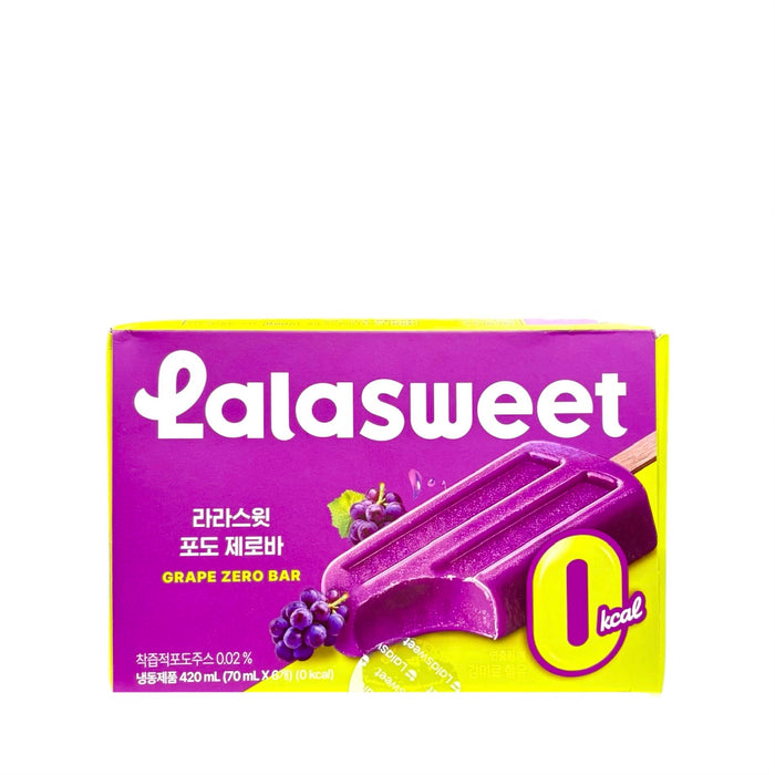 Lalasweet Grape Zero Bar 6Pack 70Ml