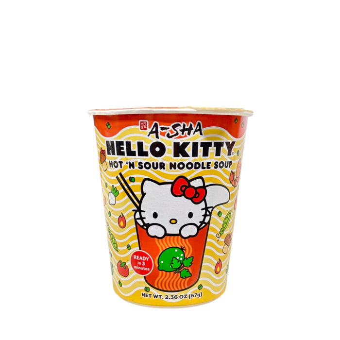 A-Sha Hello Kitty Hot Sour Noodle2.36Oz