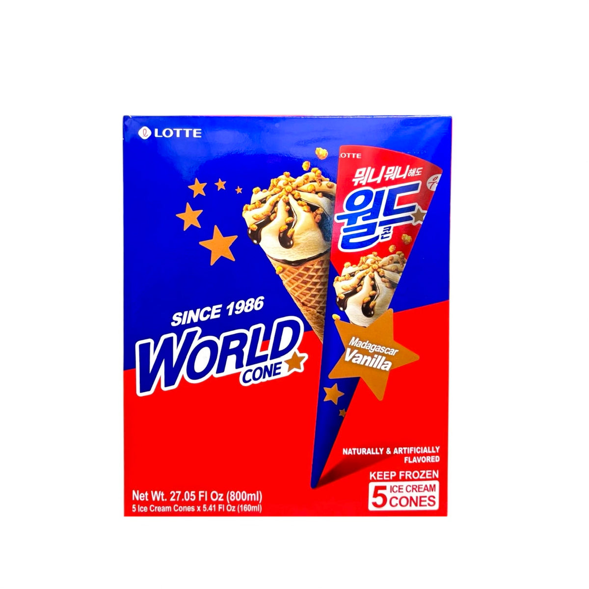 Lt World Cone Vanilla 5/160ml — H Mart Manhattan Delivery