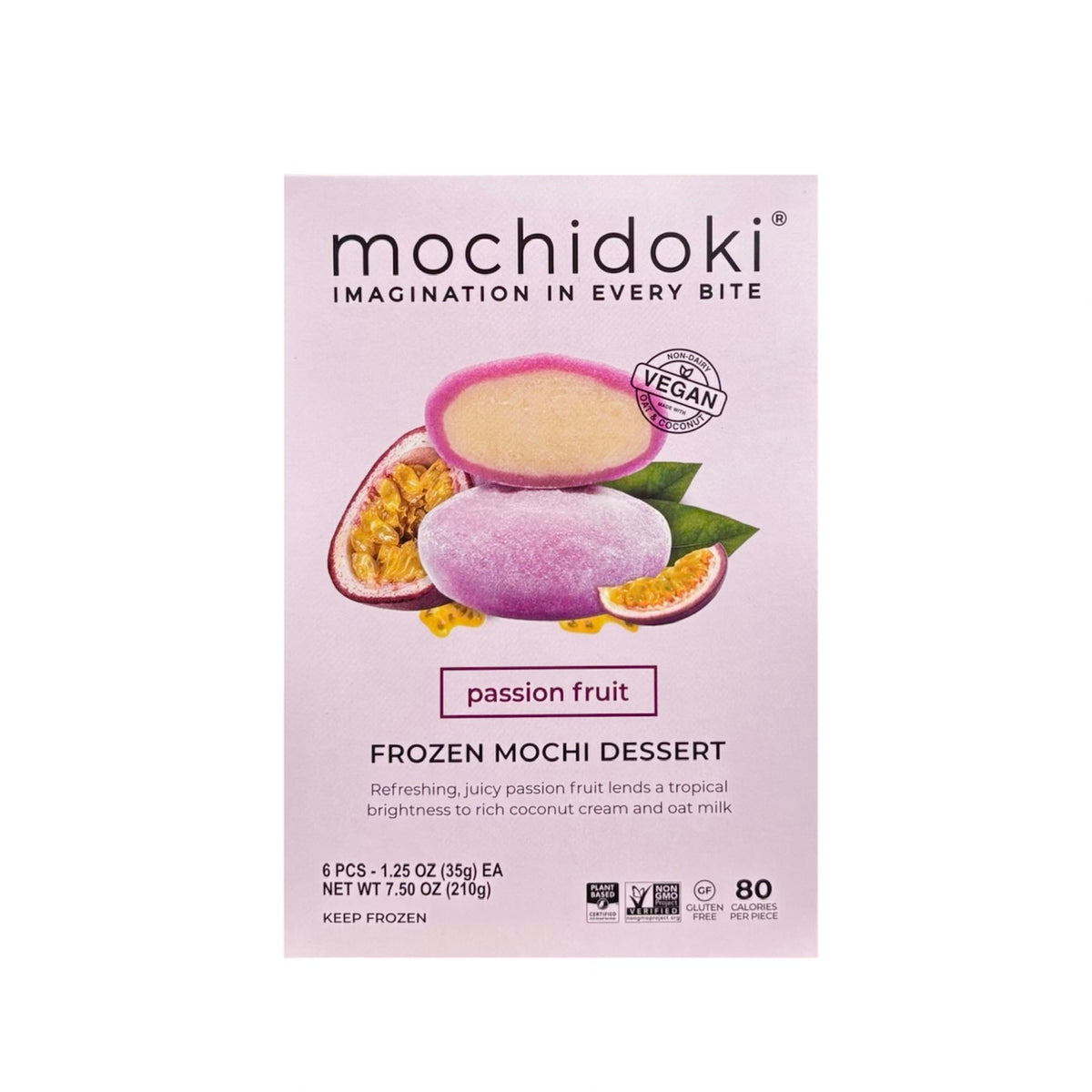 Mochidoki Frozen Mochi Dessert Passion Fruit 1.25oz x 4ea, 5.00oz