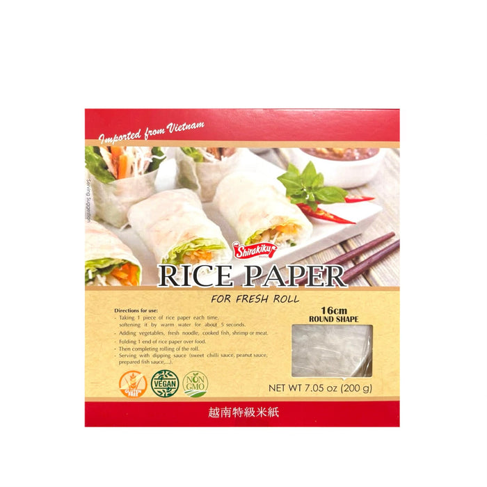Shirakiku Rice Paper 7.05Oz