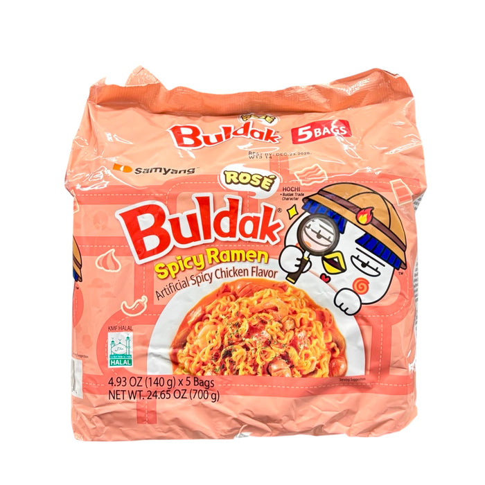 Samyang Buldak Chicken Rose Ramen 5 packs x 140g, 700g