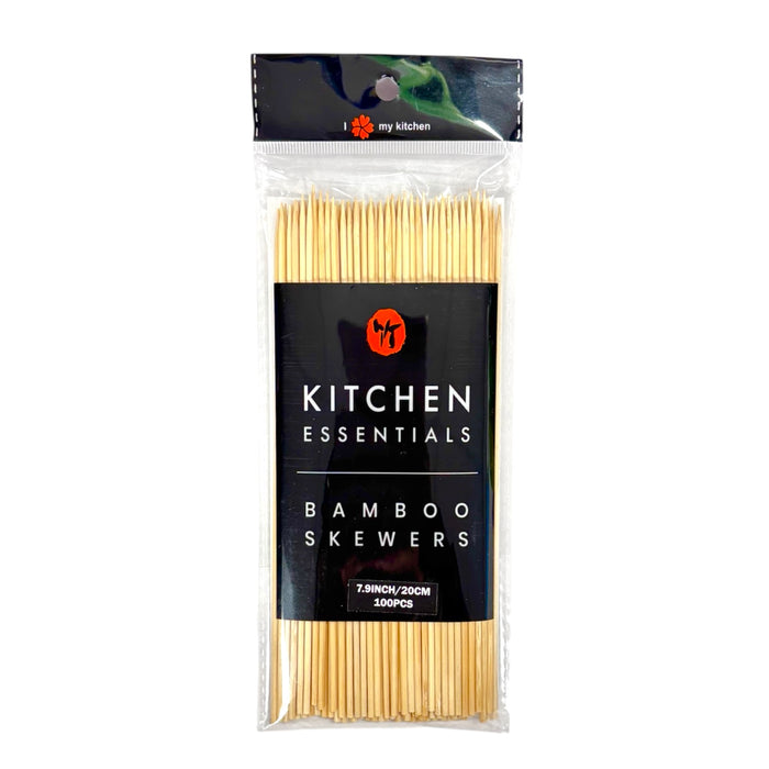 Bamboo Skewers 7.9Inch 100Pcs