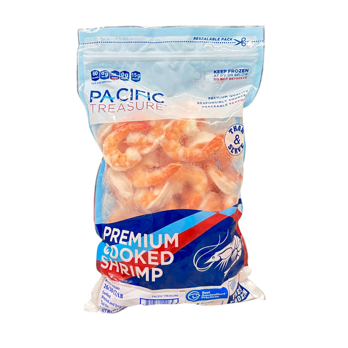 Pacific Treasure 26/30 Cooked Shrimp 2Lb