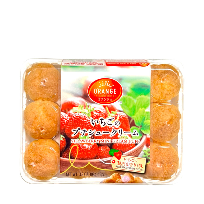 Orange Strawberry Mini Cream Puff 3.8Oz