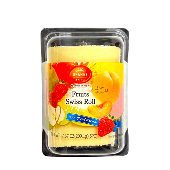 Orange Fruits Swiss Milk  Roll 7.37Oz