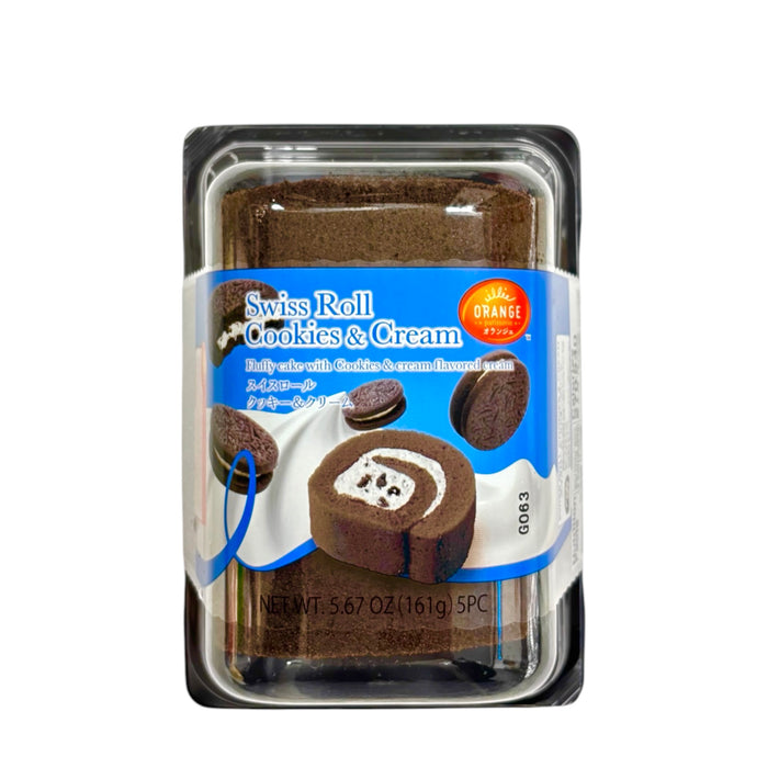 Orange Swiss Roll Cookies & Cream 5.67Oz
