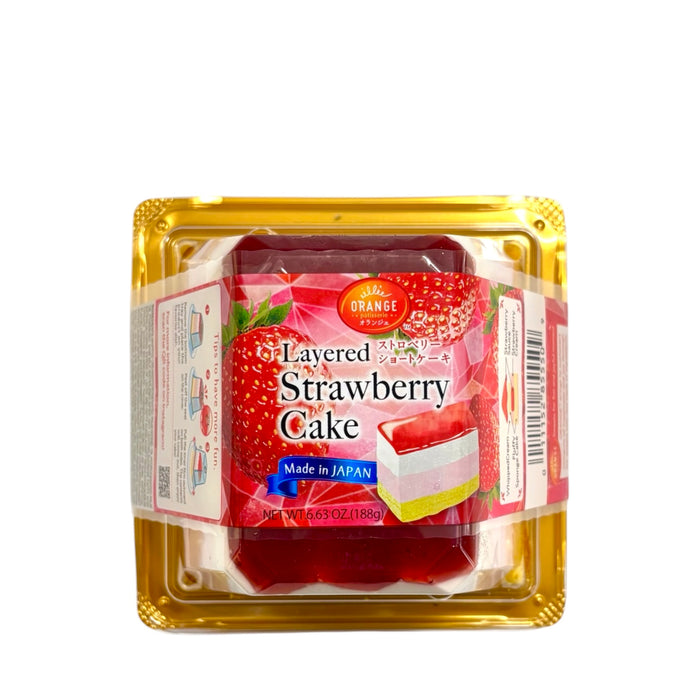 Orange Layered Strawberry Cake 6.63Oz