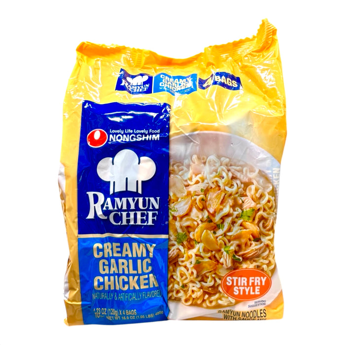 Ns Ramyun Chef Crmy Grlc Chicken 4Pack