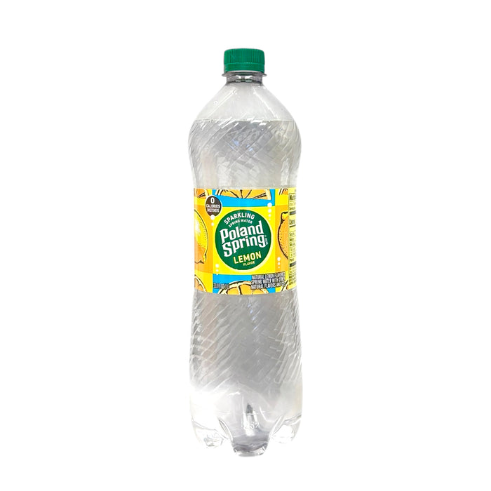 Poland Spring Sparkling Water with a Twist of Lemon 1L