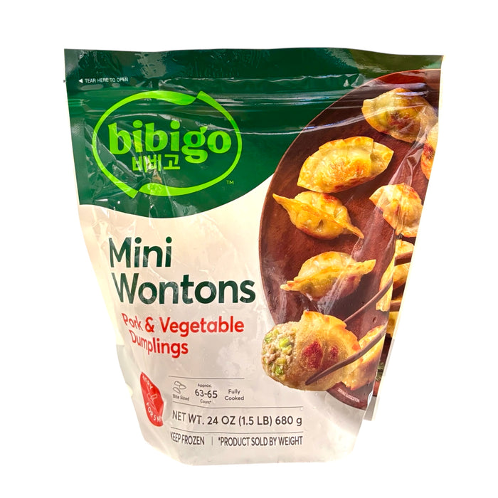 Cj Bibigo Mini Wontons Pork&Vege 24Oz